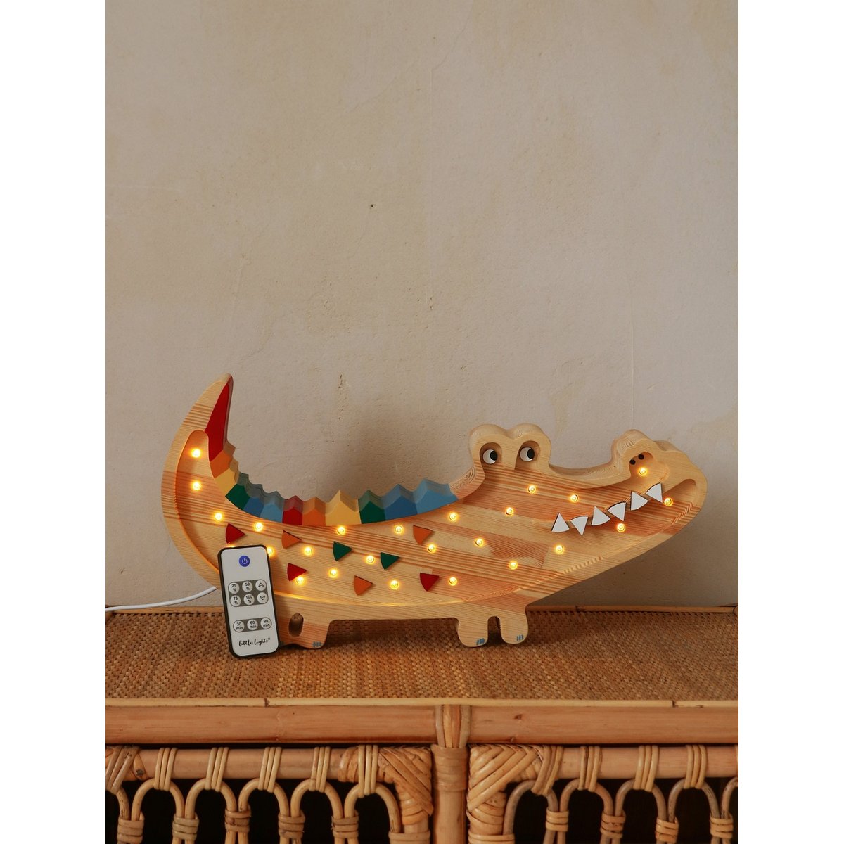 Lampe Veilleuse Crocodile beige, LITTLE LIGHTS