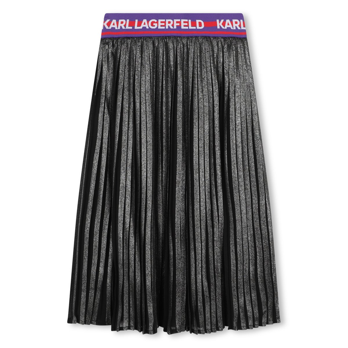 Jupe midi plissée silver, KARL LAGERFELD KIDS