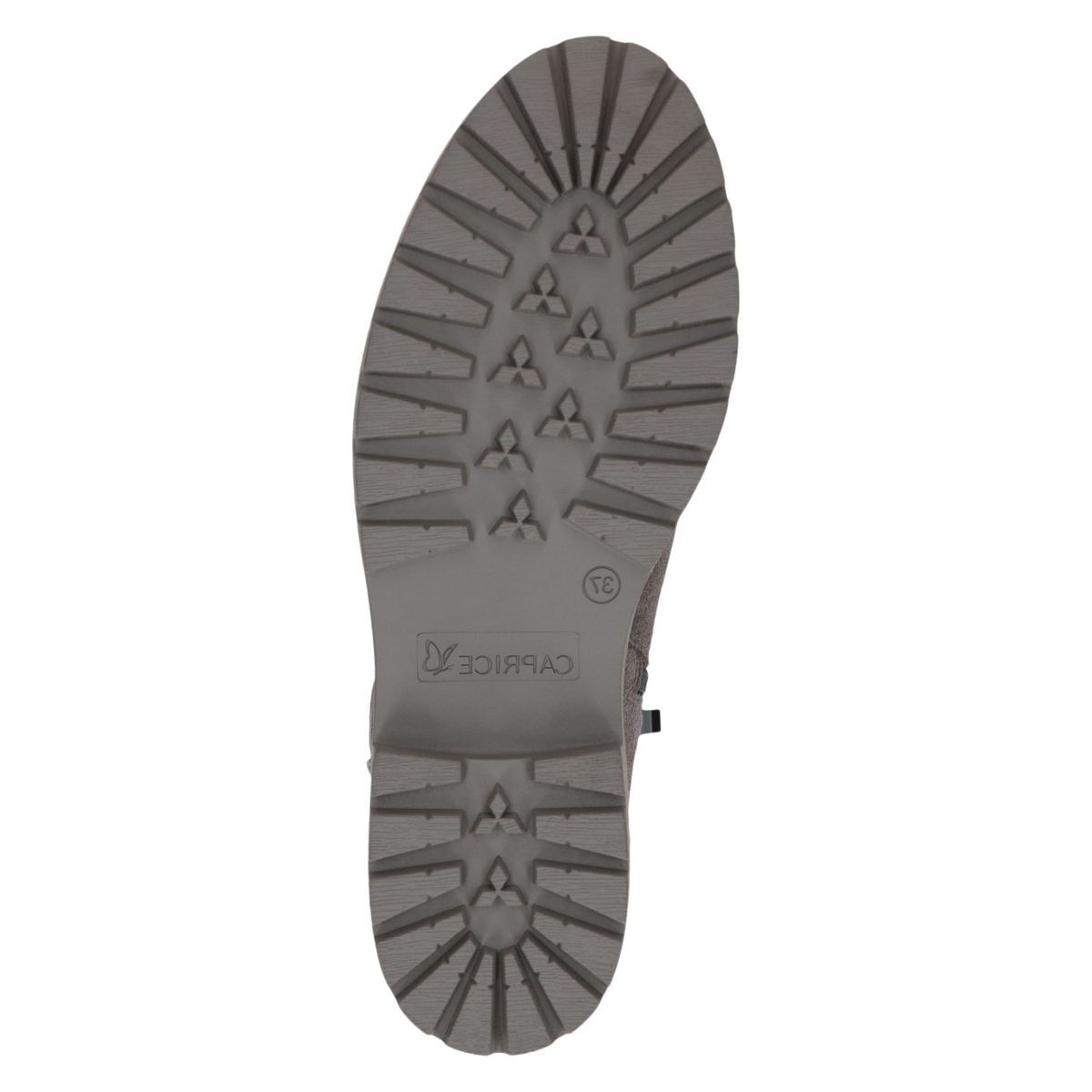 Bottine en cuir marron taupe nubuck, CAPRICE