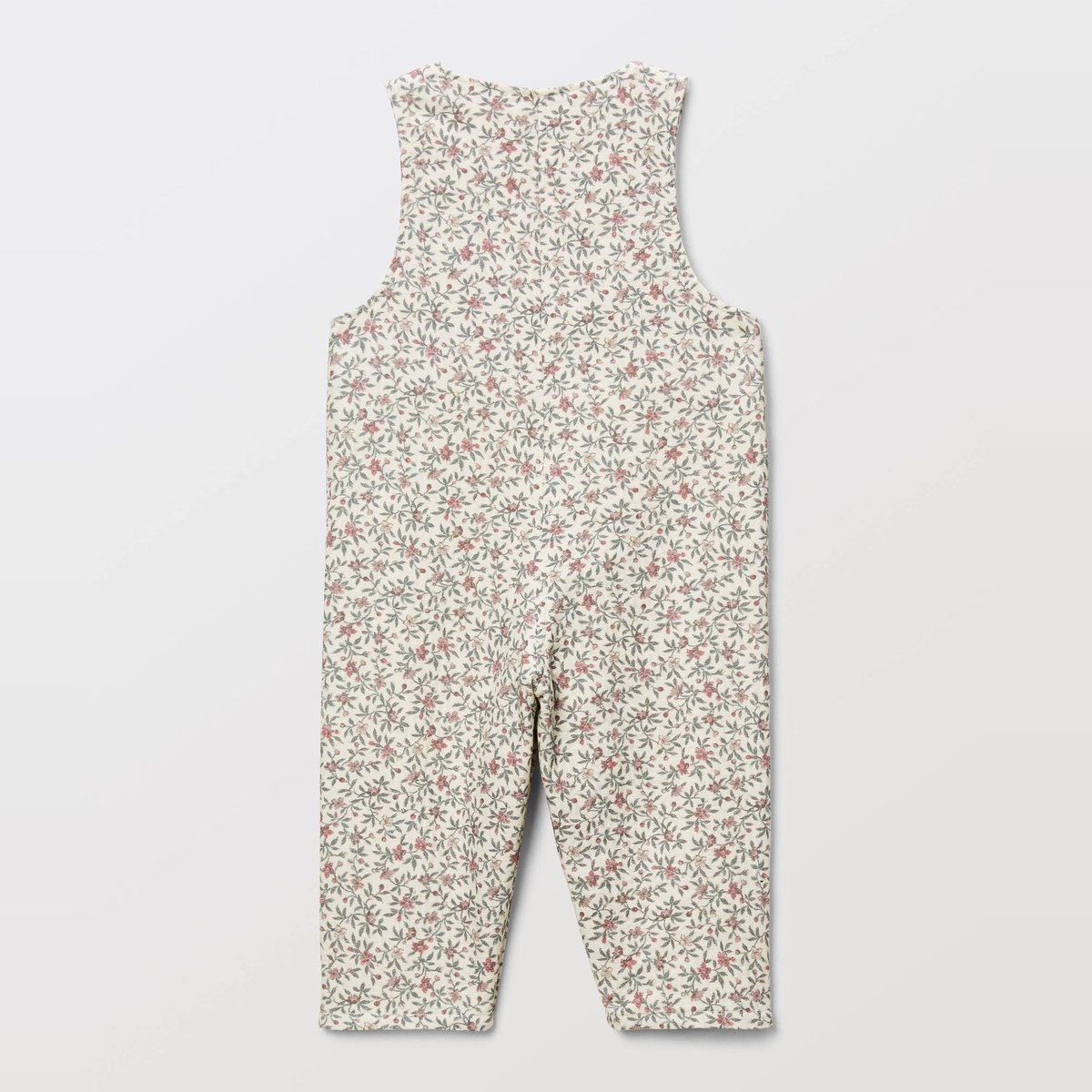 Salopette longue imprimée en coton naturel, BOUT'CHOU