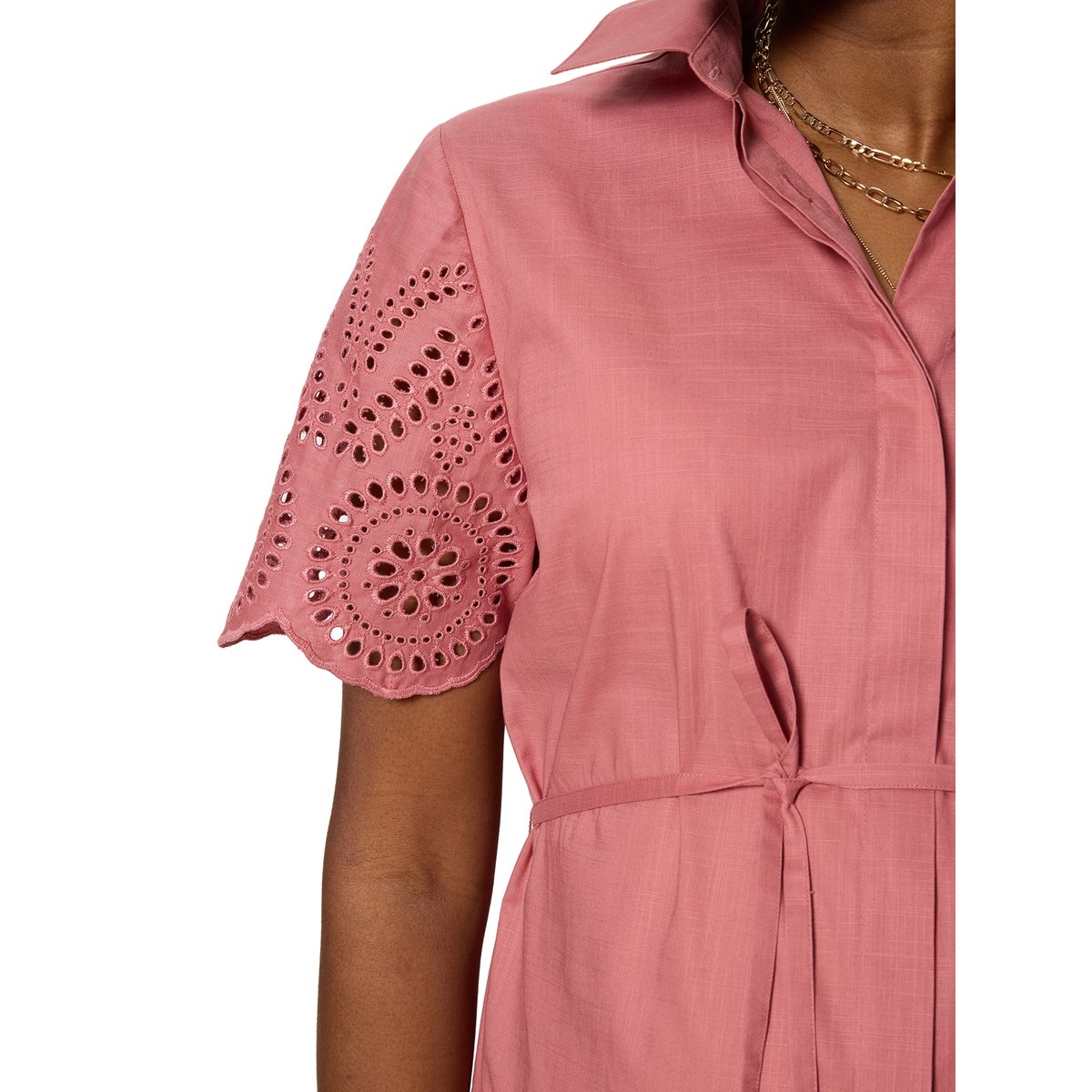 Robe chemise allaitement rose, VERTBAUDET