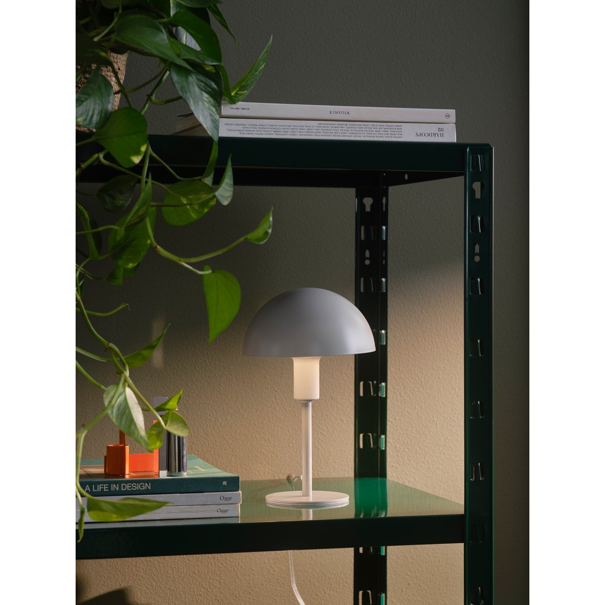 Lampe à poser mini forme champignon en métal, ELLEN gris, NORDLUX