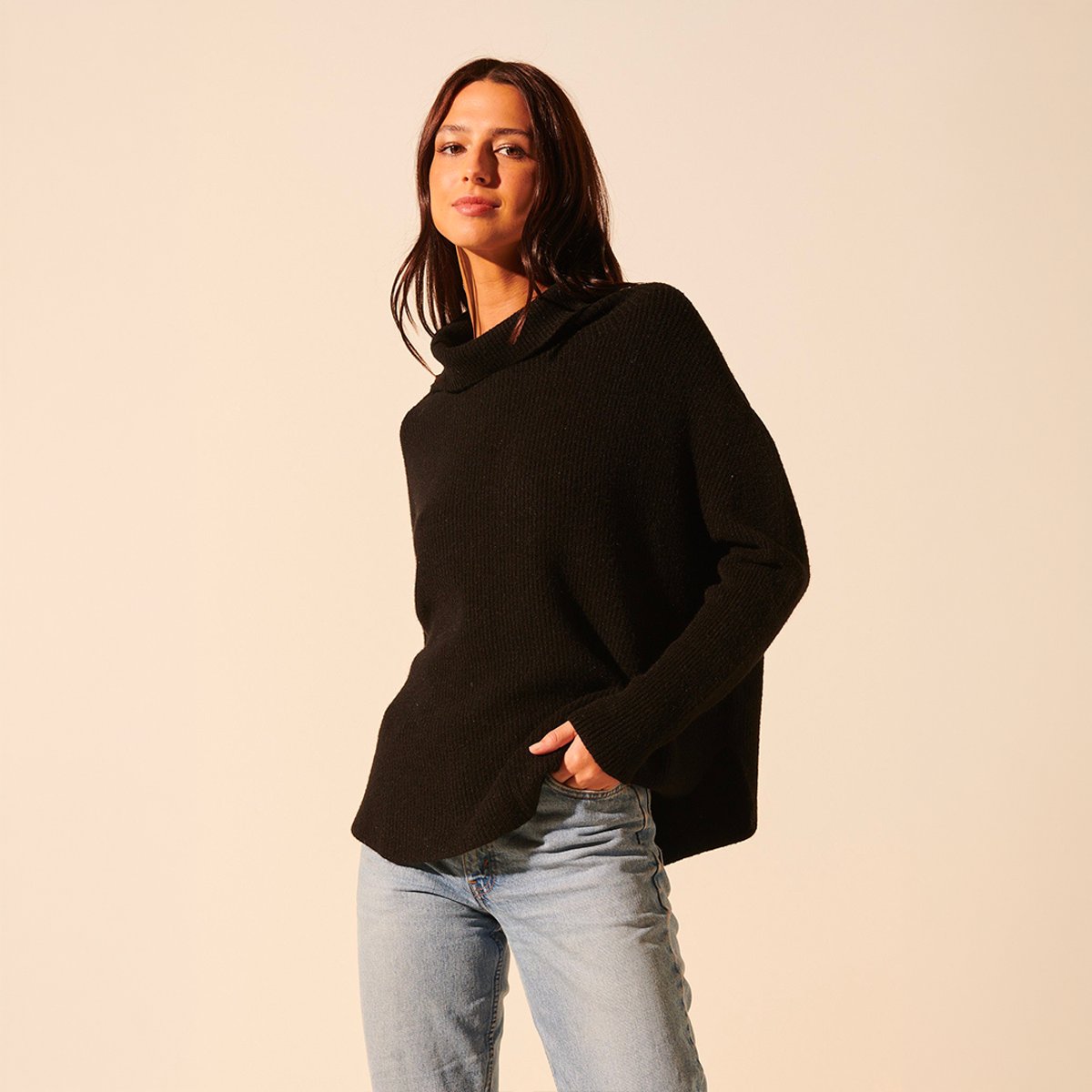 Pull maille ERIC noir, BENOA