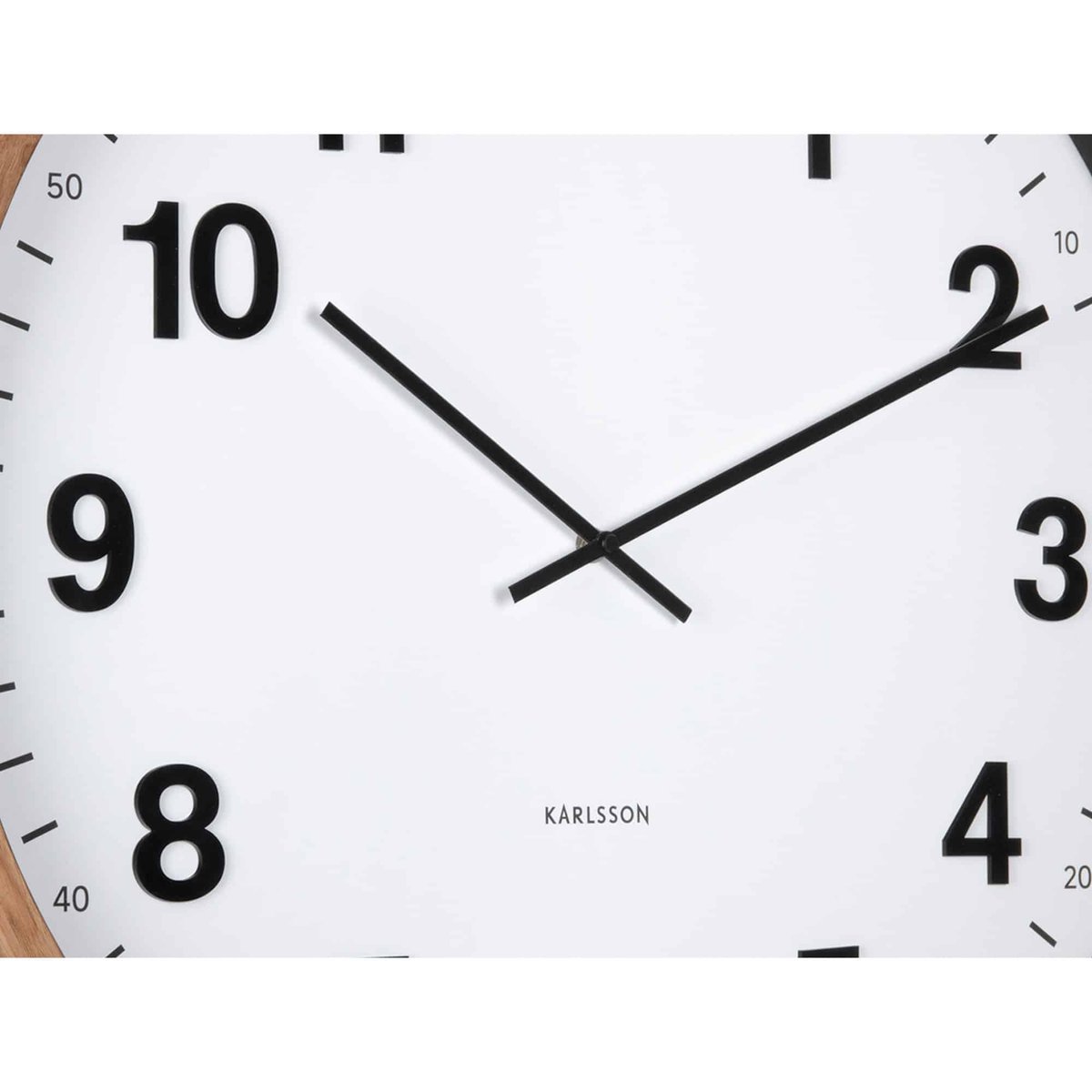 Horloge Murale Plastique ESENCIA CLASSIC XL bois foncé, KARLSSON