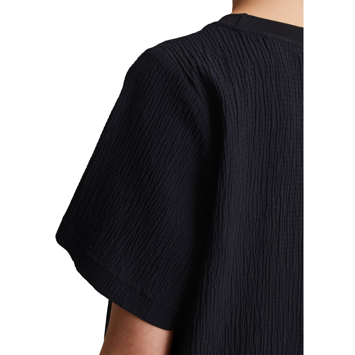 Robe crinkle relaxed dans le style T-shirt bleu foncé, MARC O’POLO DENIM
