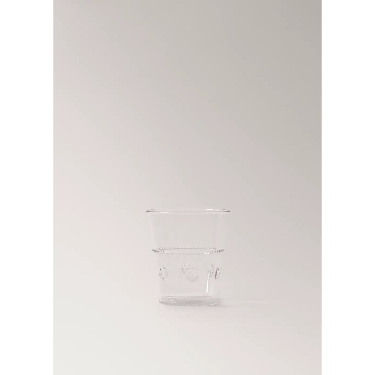 Verre en borosilicate à relief transparent orange, MANGO HOME