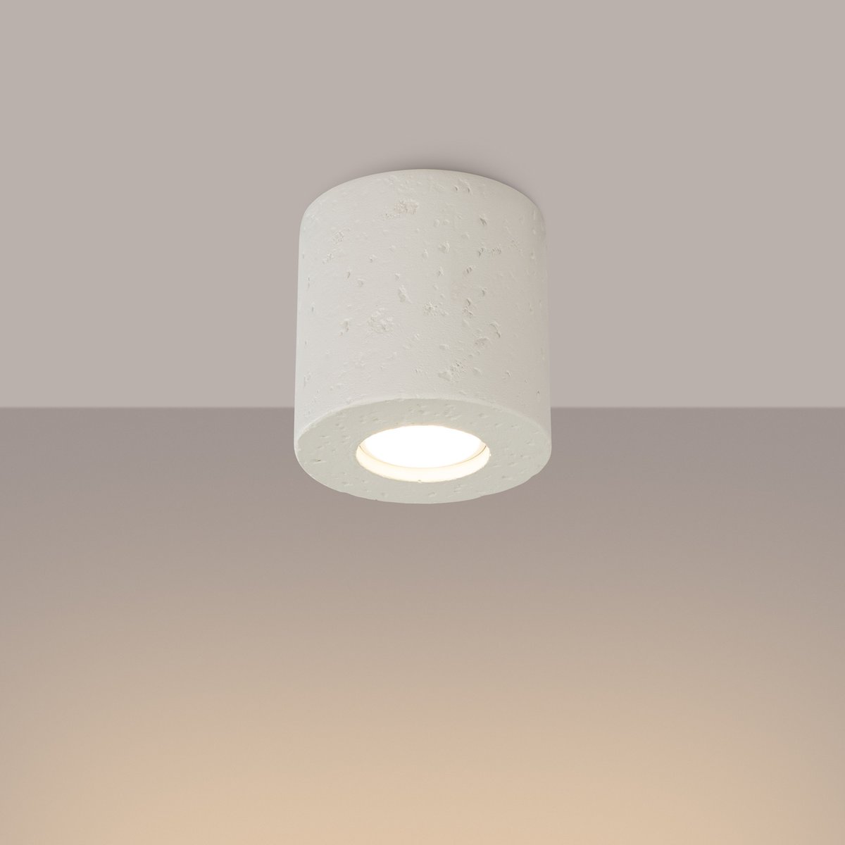 Plafonnier Béton Beige GU10 1 Orbis beige, EDEN