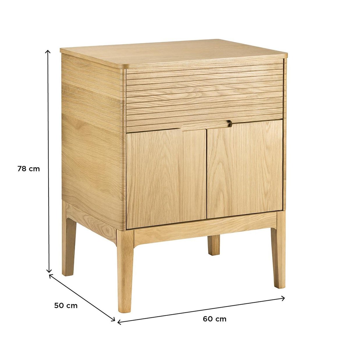 Meuble simple vasque chêne ALASKA chêne, MOB IN