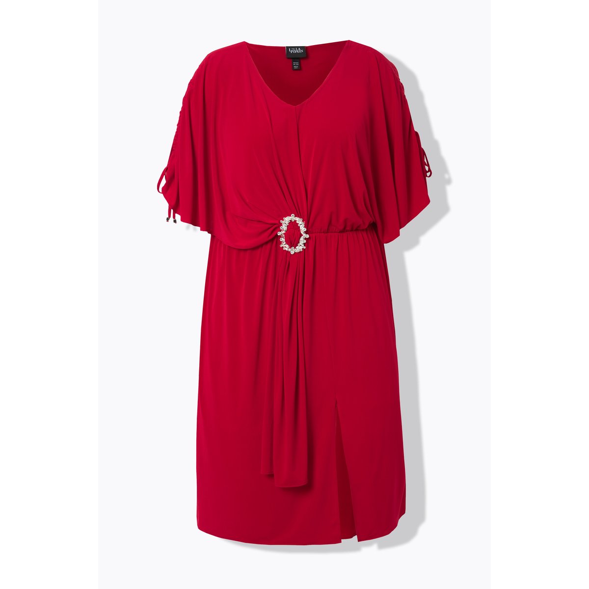 Robe midi oversize, boucle fantaisie rouge clair, ULLA POPKEN