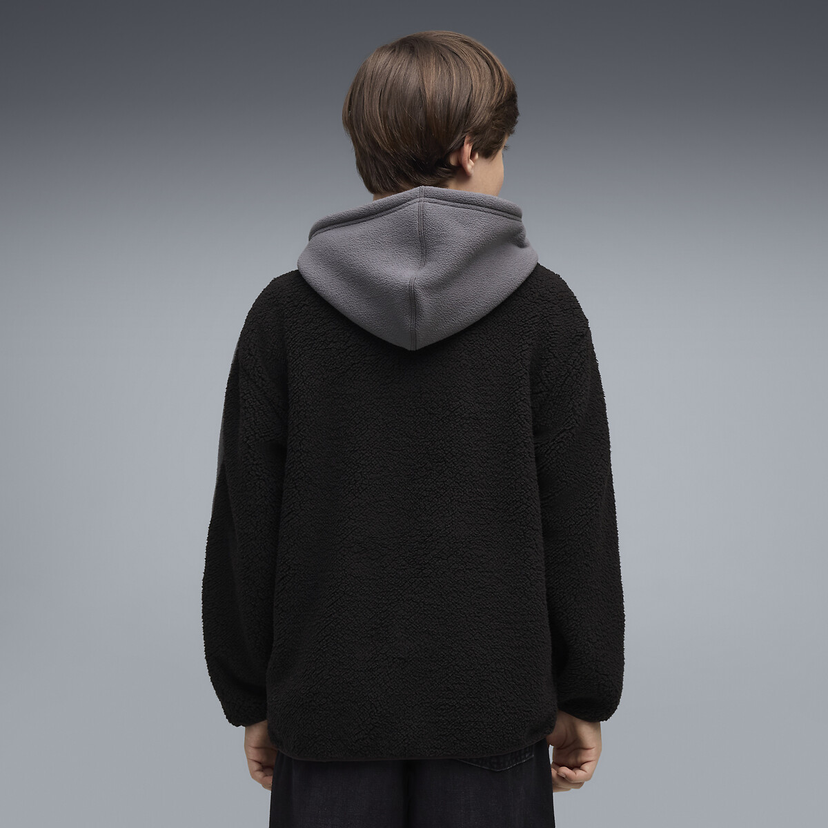 Veste zippée en molleton noir/gris, PUMA