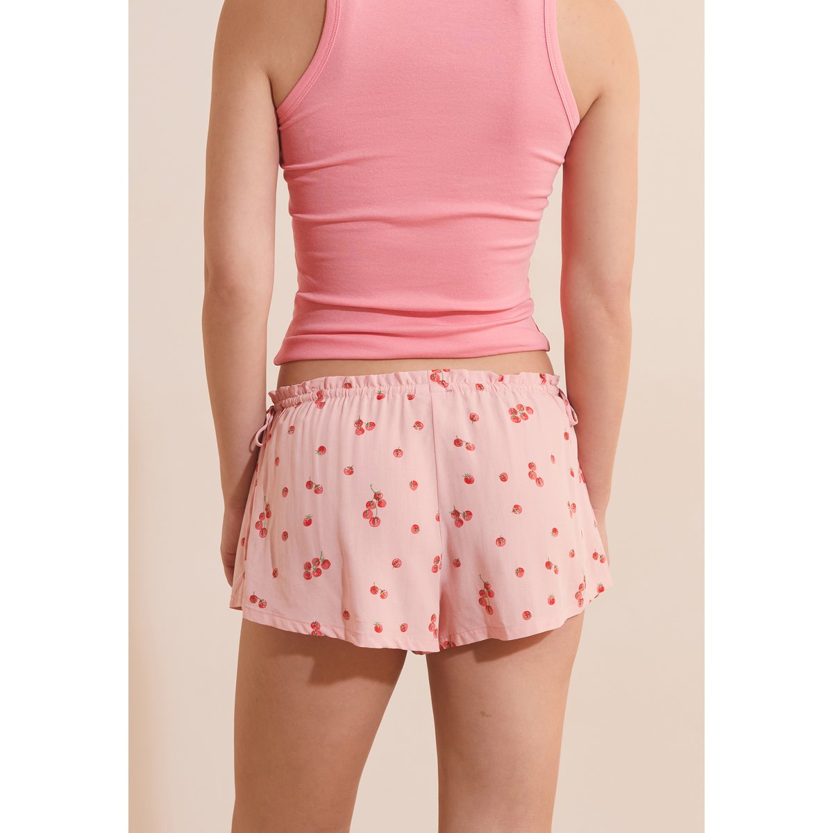 Short de pyjama à motifs tomates TIMI rose bonbon, ETAM
