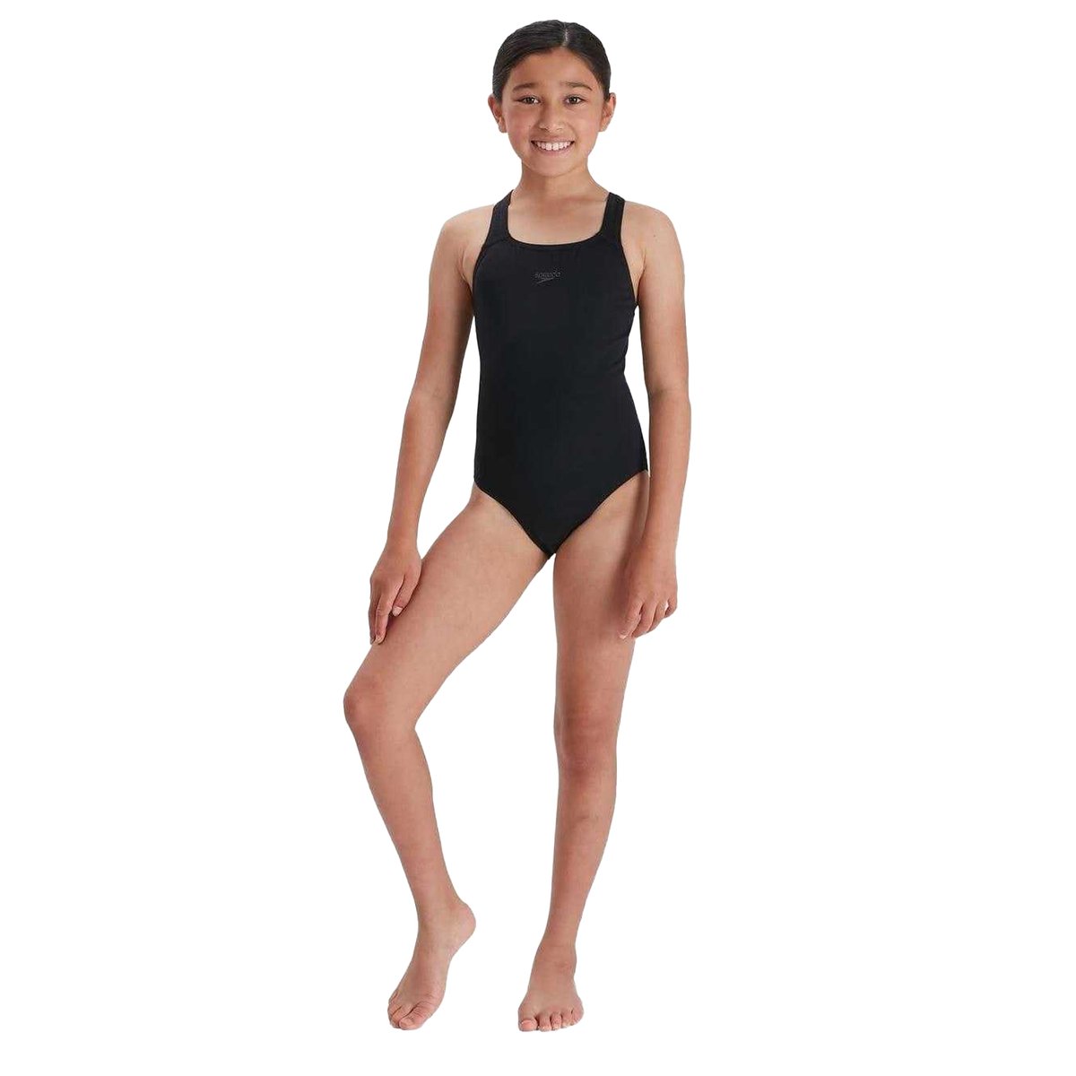 Maillot de bain 1 pièce motif/style logo ENDURANCE+ MEDALIST noir, SPEEDO