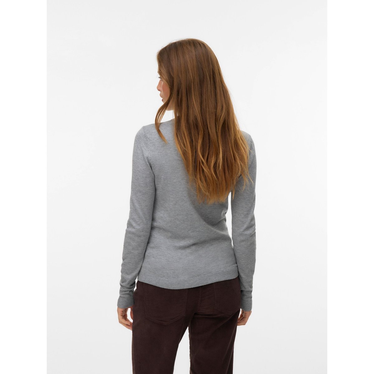Pull En Maille medium grey melange, VERO MODA