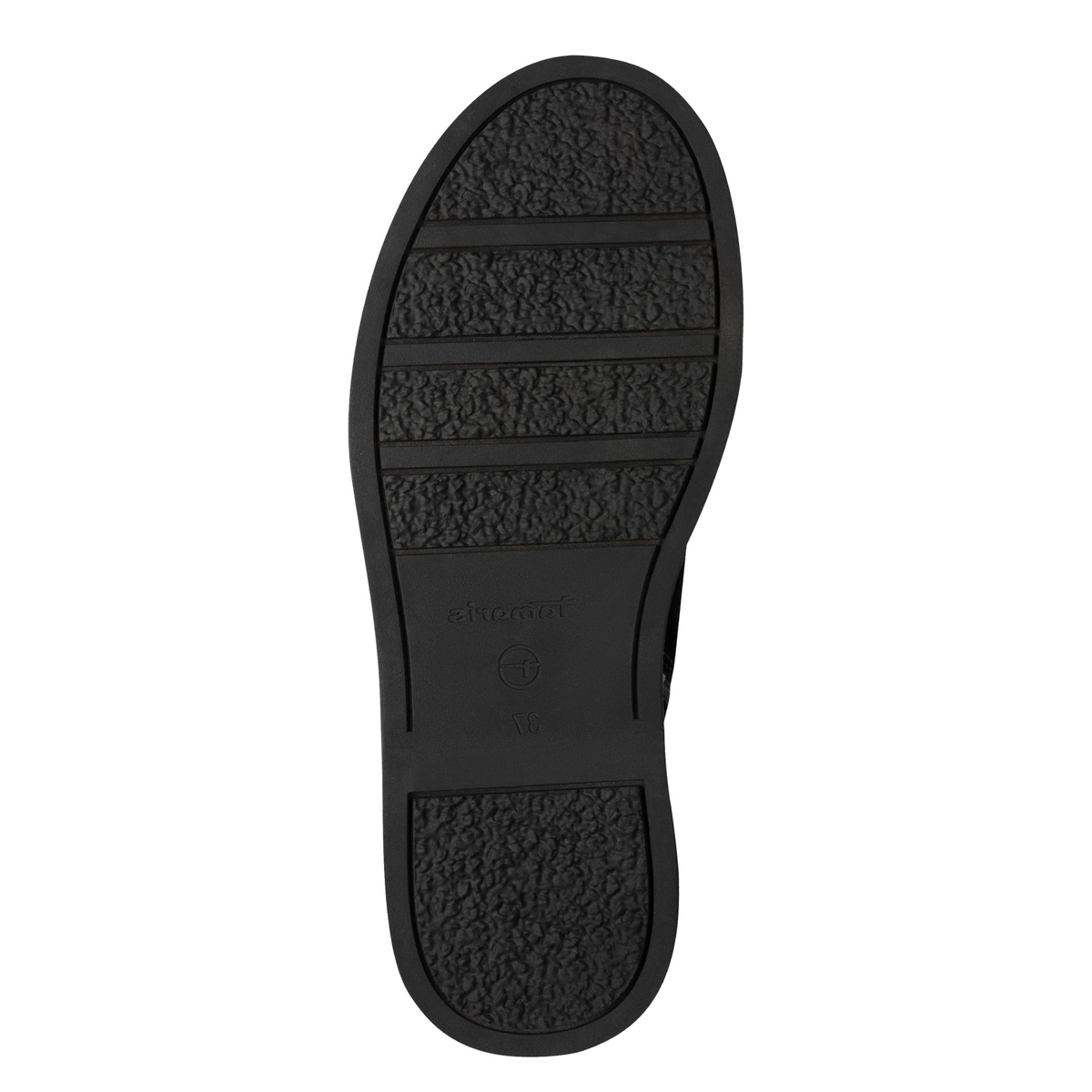 Bottine en cuir noir, TAMARIS