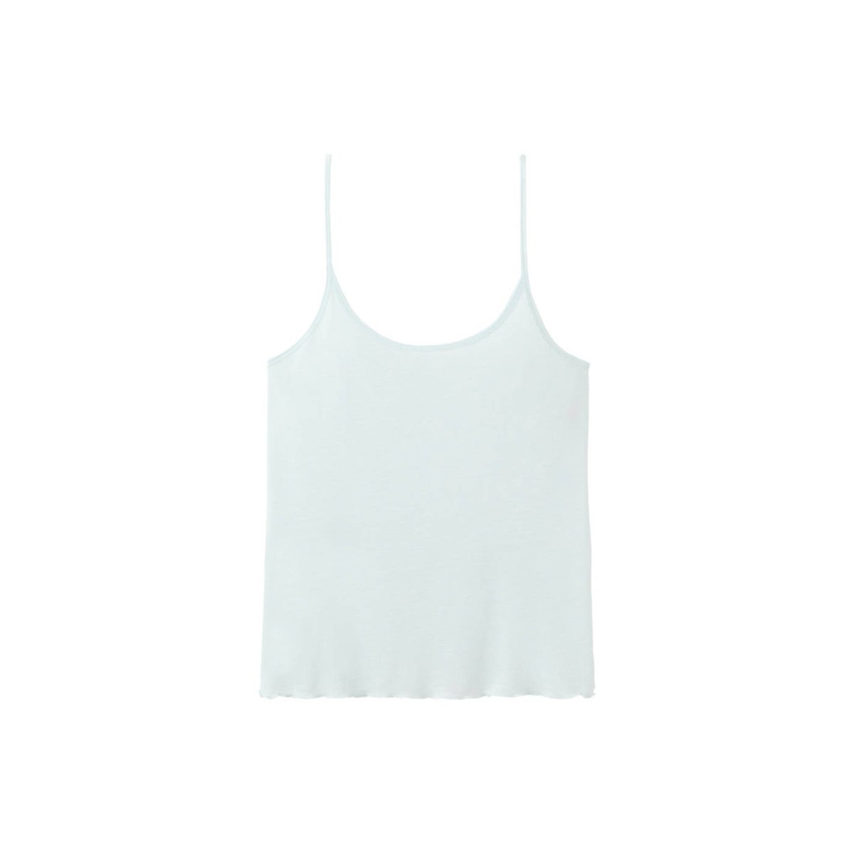 T-shirt micromodal bretelles bleu, MANGO