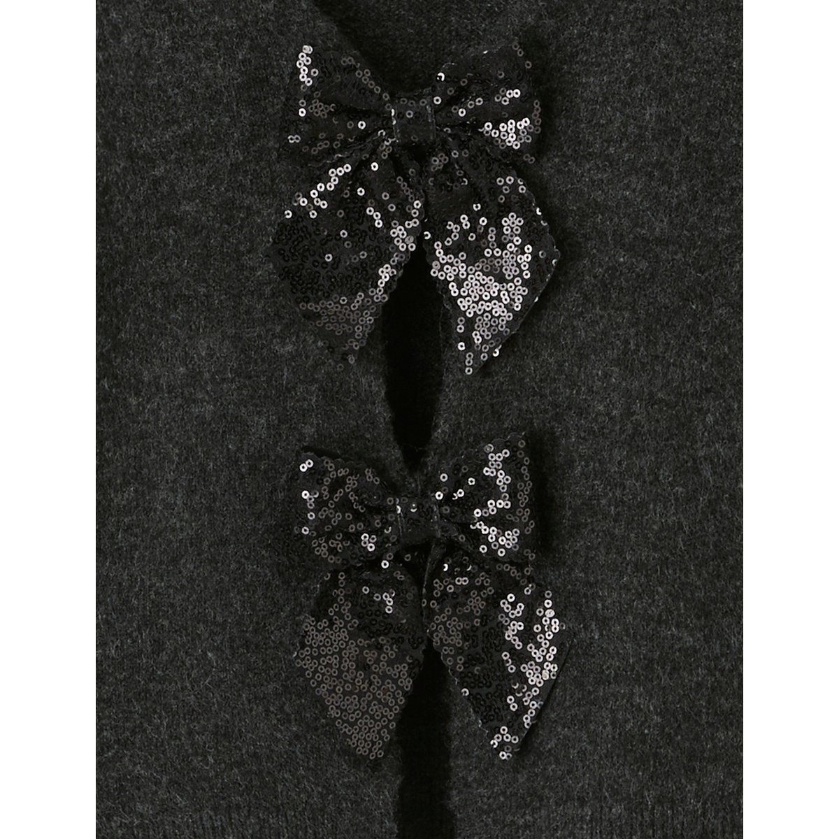Gilet noeuds sequins gris, BZB