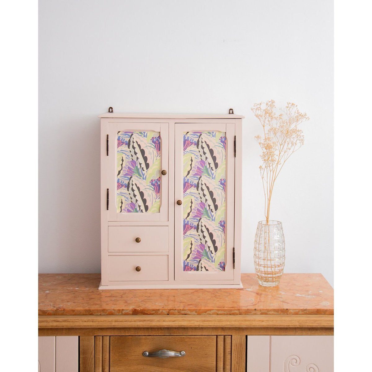 Meuble de rangement en bois Michel N°216 - Bon état rose, DEBONGOUT