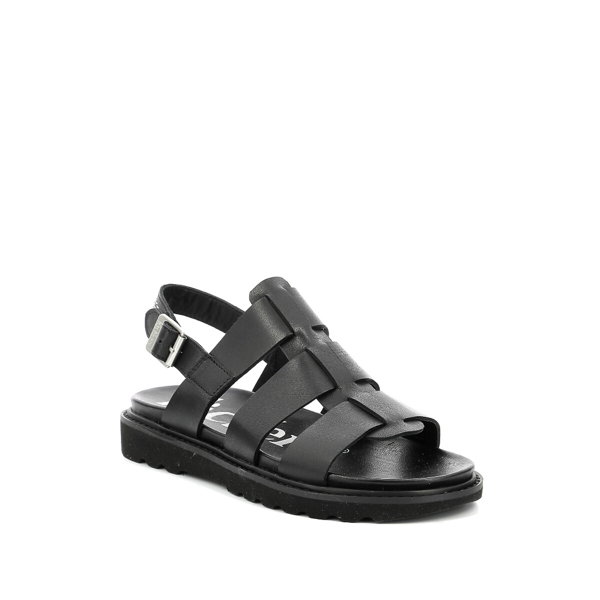 Sandalen in leer Neosinead zwart, KICKERS