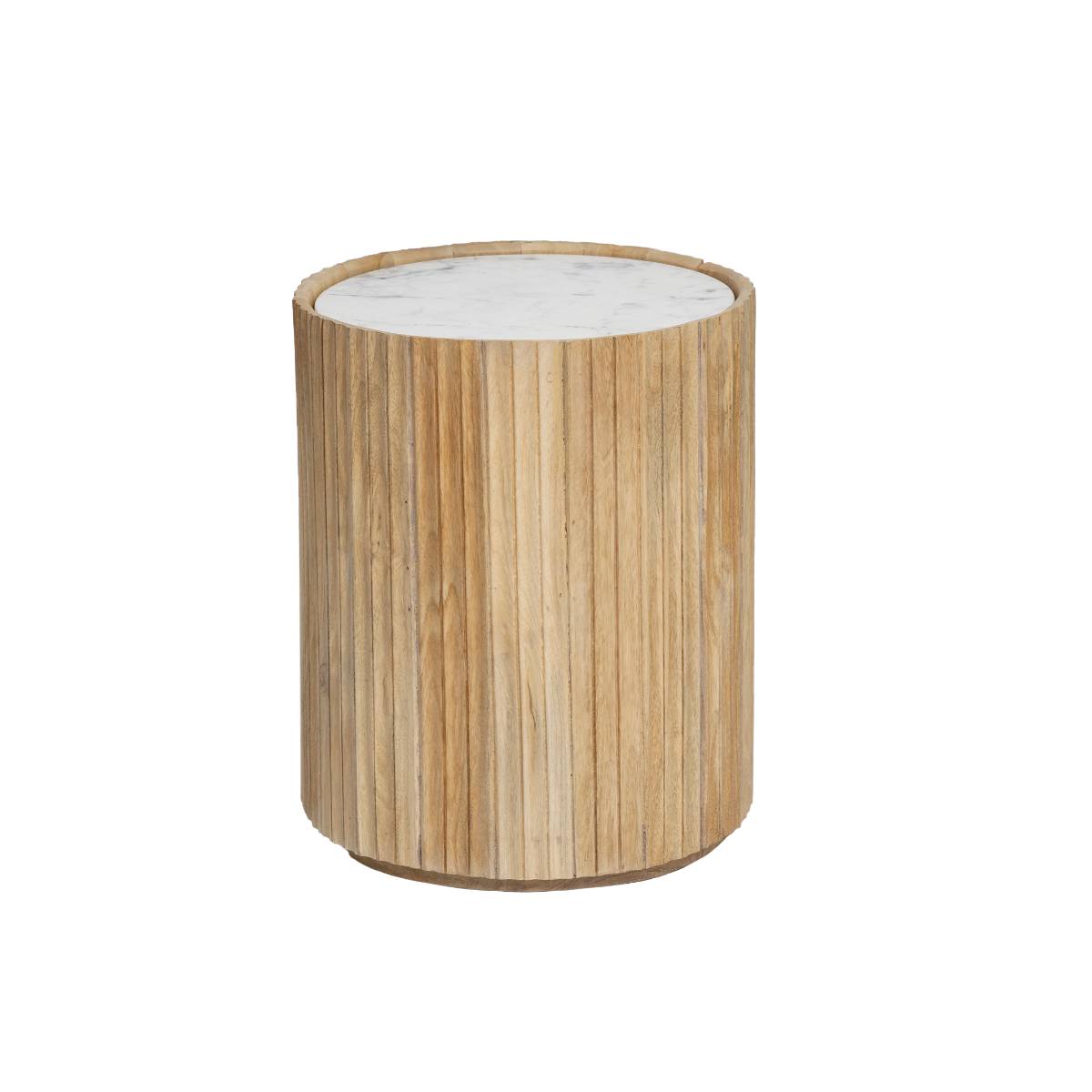 Bout de canapé en bois de manguier MOANA bois clair, MADE IN MEUBLES 