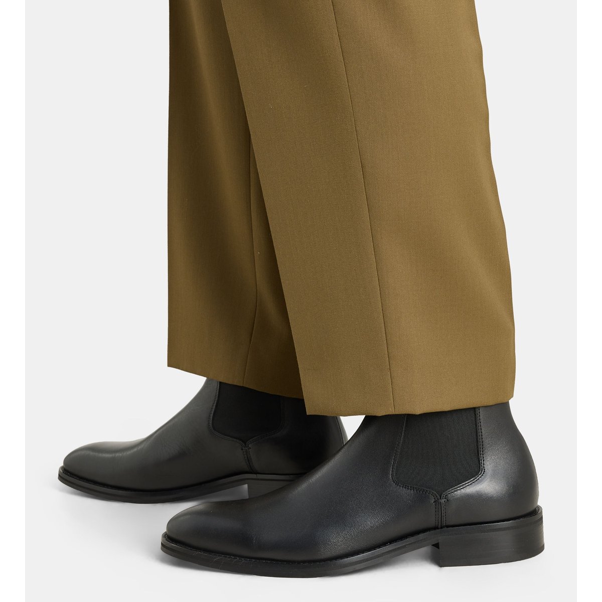 Bottines chelsea orion cuir noir, COMPTOIR GL