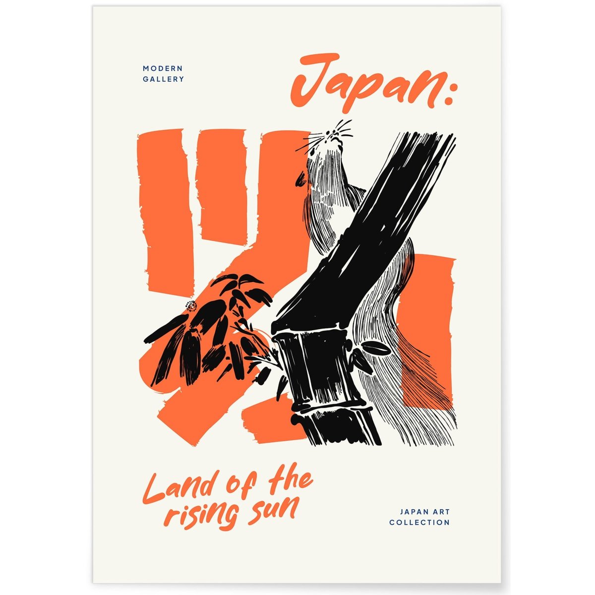 Affiche Art Japon 2 blanc, L'AFFICHERIE