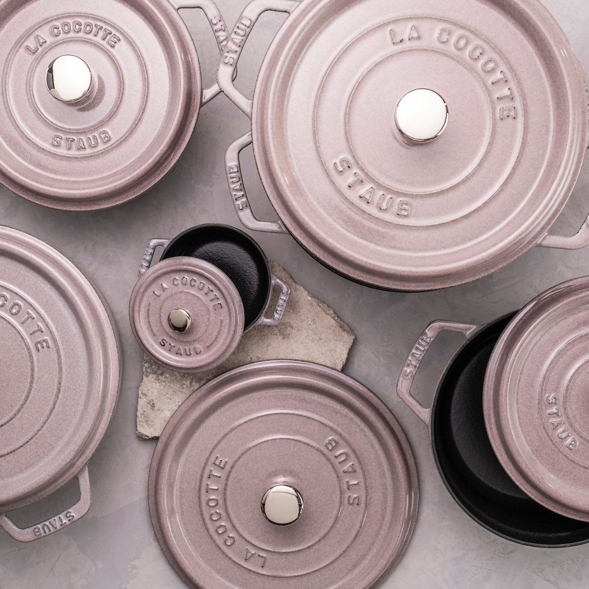 Cocotte, Rond(e), Fleur de Cerisier, Fonte fleur de cerisier, STAUB