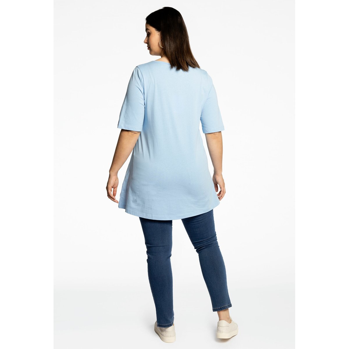 Tunique manches courtes bleu clair, YOEK