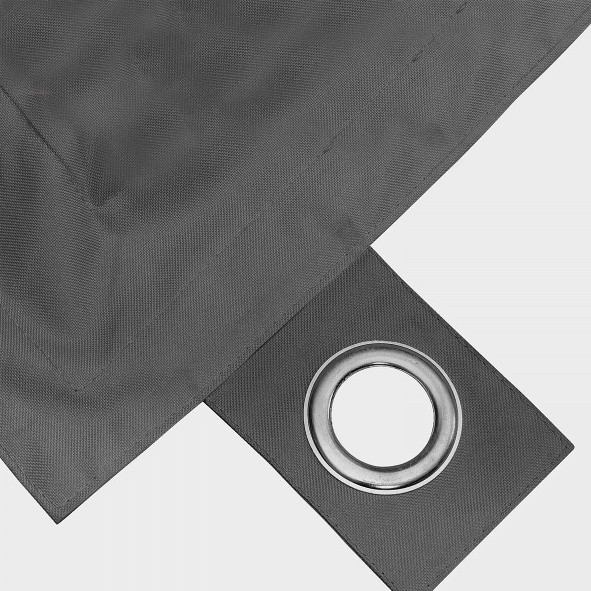 Pouf XXL imperméable coussin géant, SOLYS gris anthracite, OVIALA