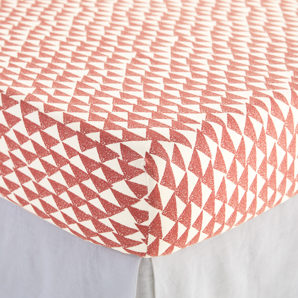 Tiebele 25cm Flap Cotton Fitted Sheet printed, LA REDOUTE INTERIEURS