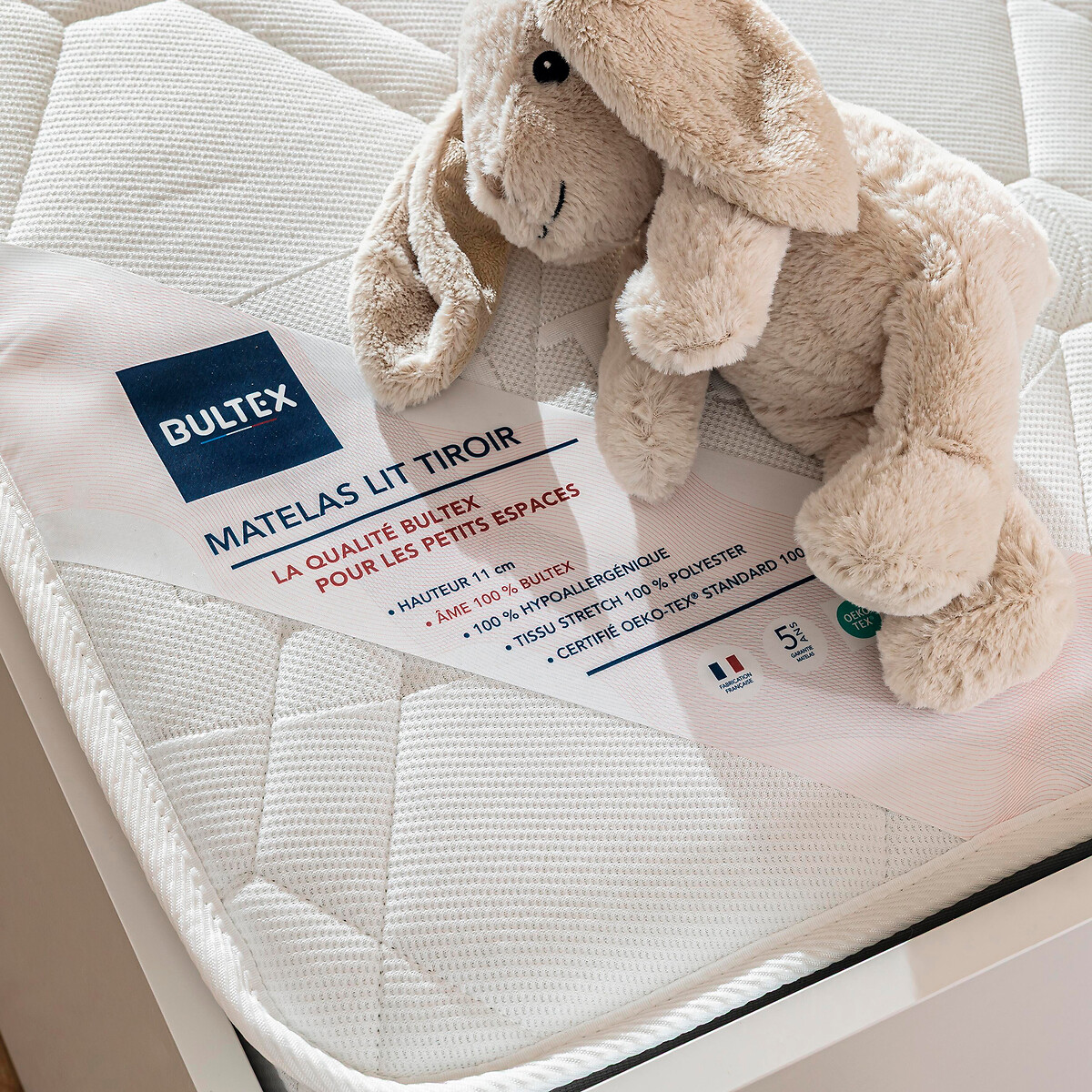 Matelas Bultex pour lits gigognes et superposés blanc, BULTEX