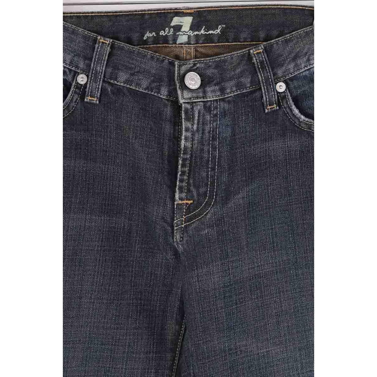 Jean droit - Très Bon État bleu, 7 FOR ALL MANKIND