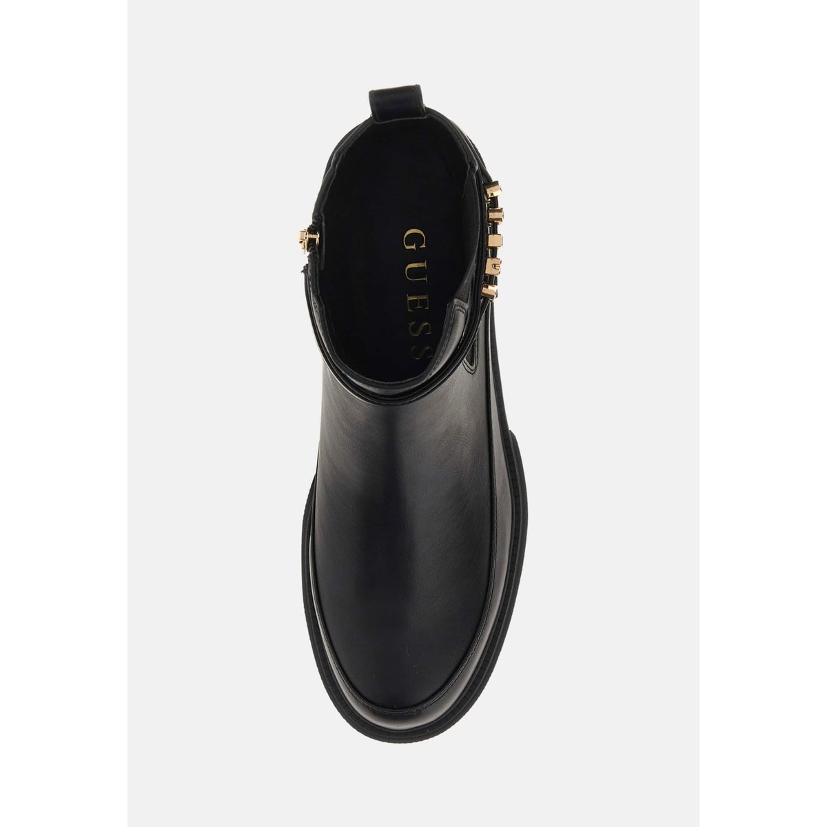 Bottine Yelma Lettrage Logo noir, GUESS