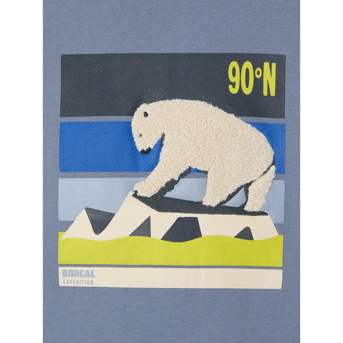 Sweat à capuche bleu moyen, VERTBAUDET