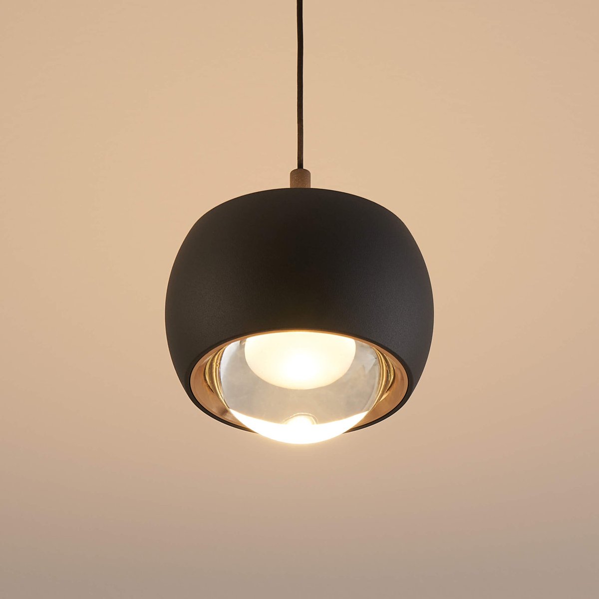 Suspension LED Ronde au Design Épuré – FINN noir, KOSILUM