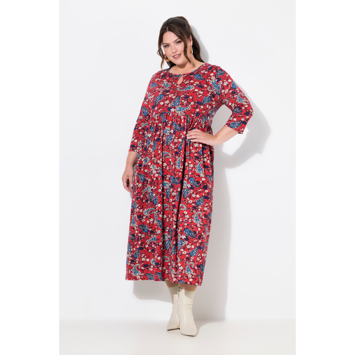 Robe en jersey marine, ULLA POPKEN