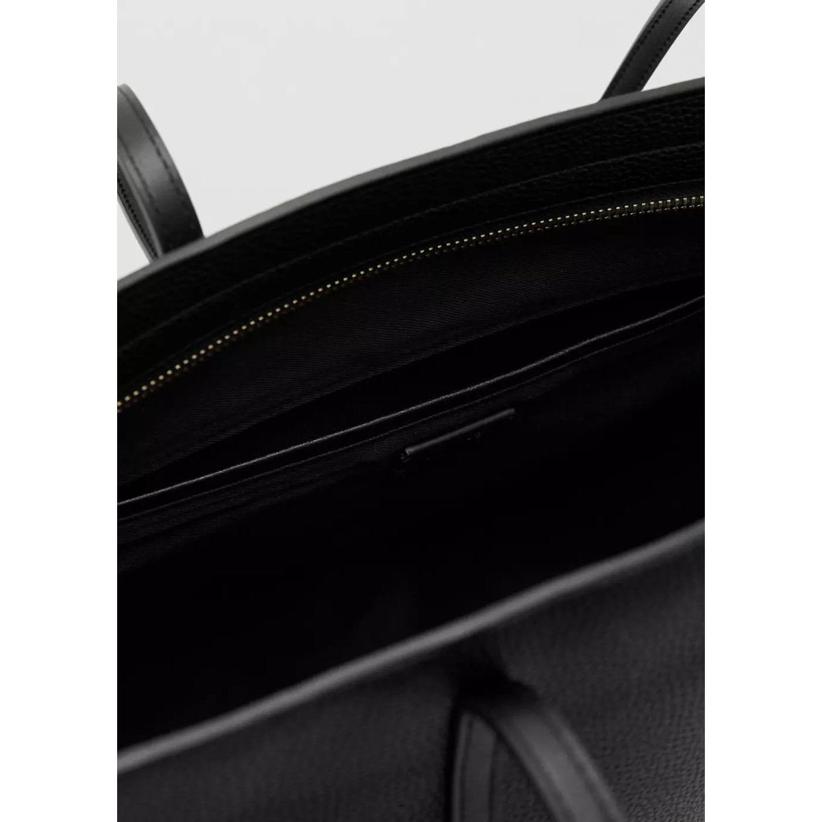 Sac cabas anse double noir, MANGO