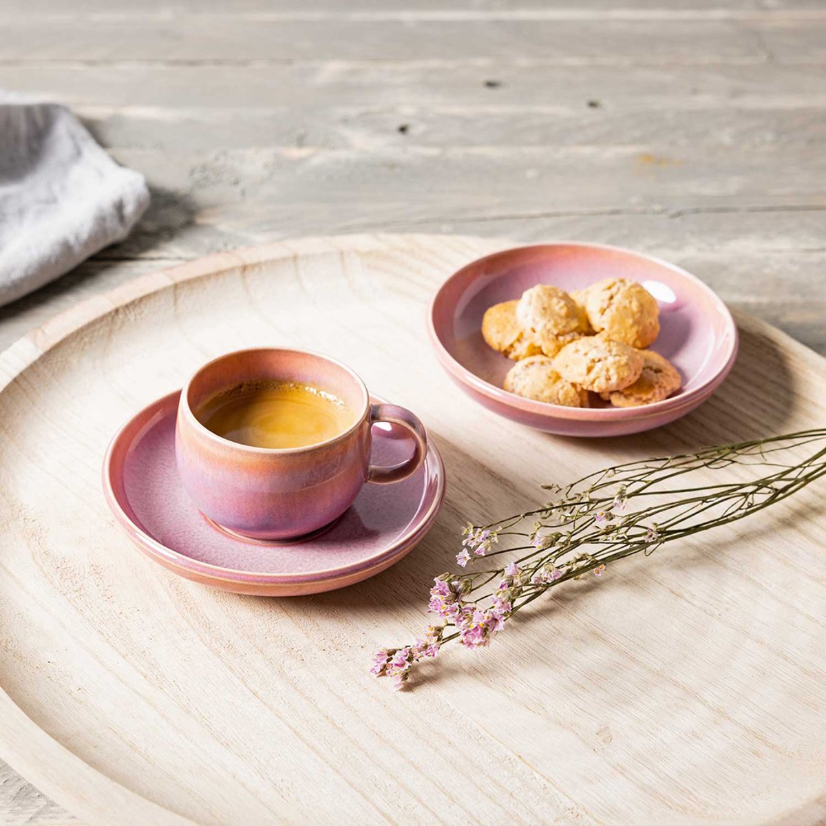 Tasse A Espresso PERLEMOR rose pâle, LIKE. BY VILLEROY & BOCH