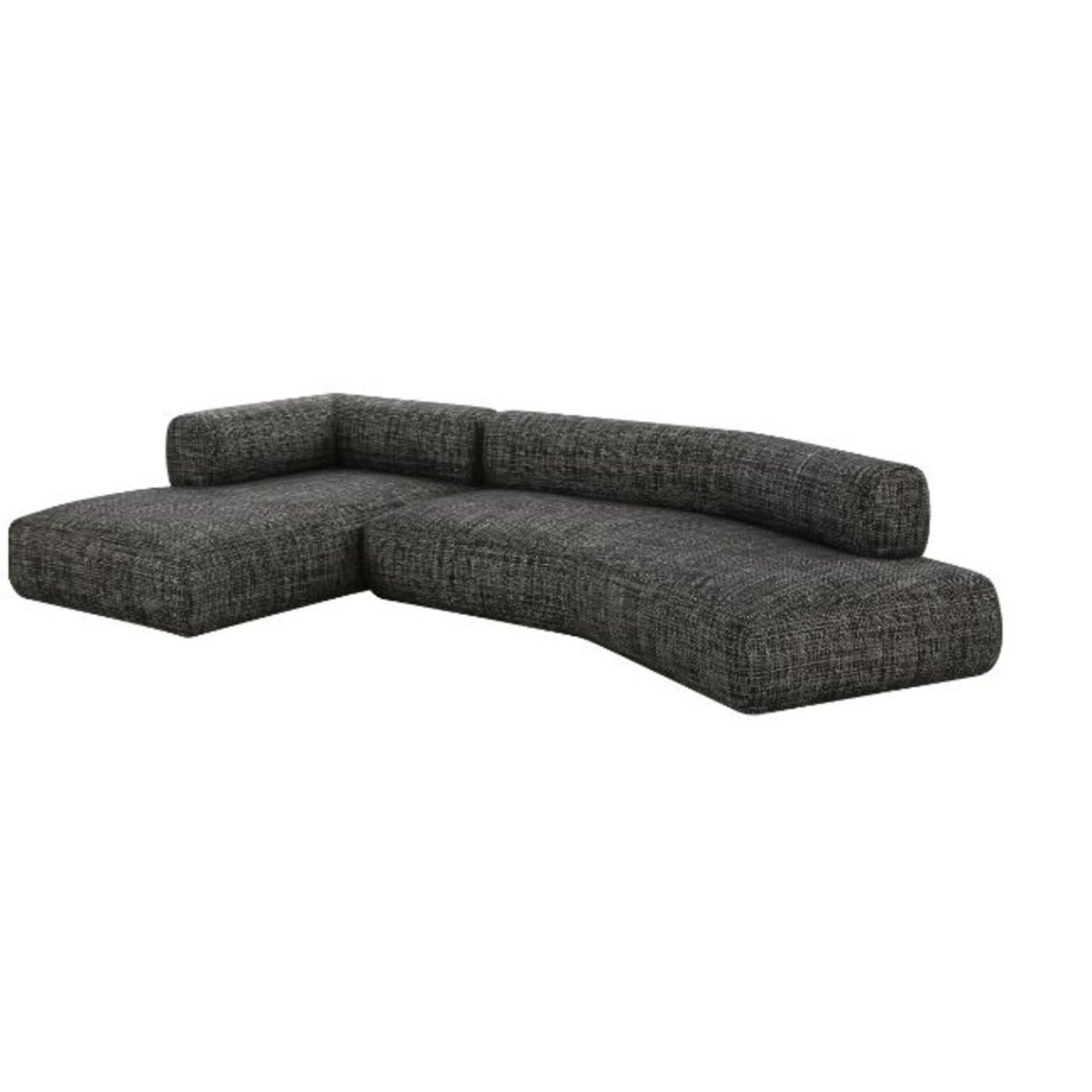Canapé d'angle, BOW noir, KARE DESIGN