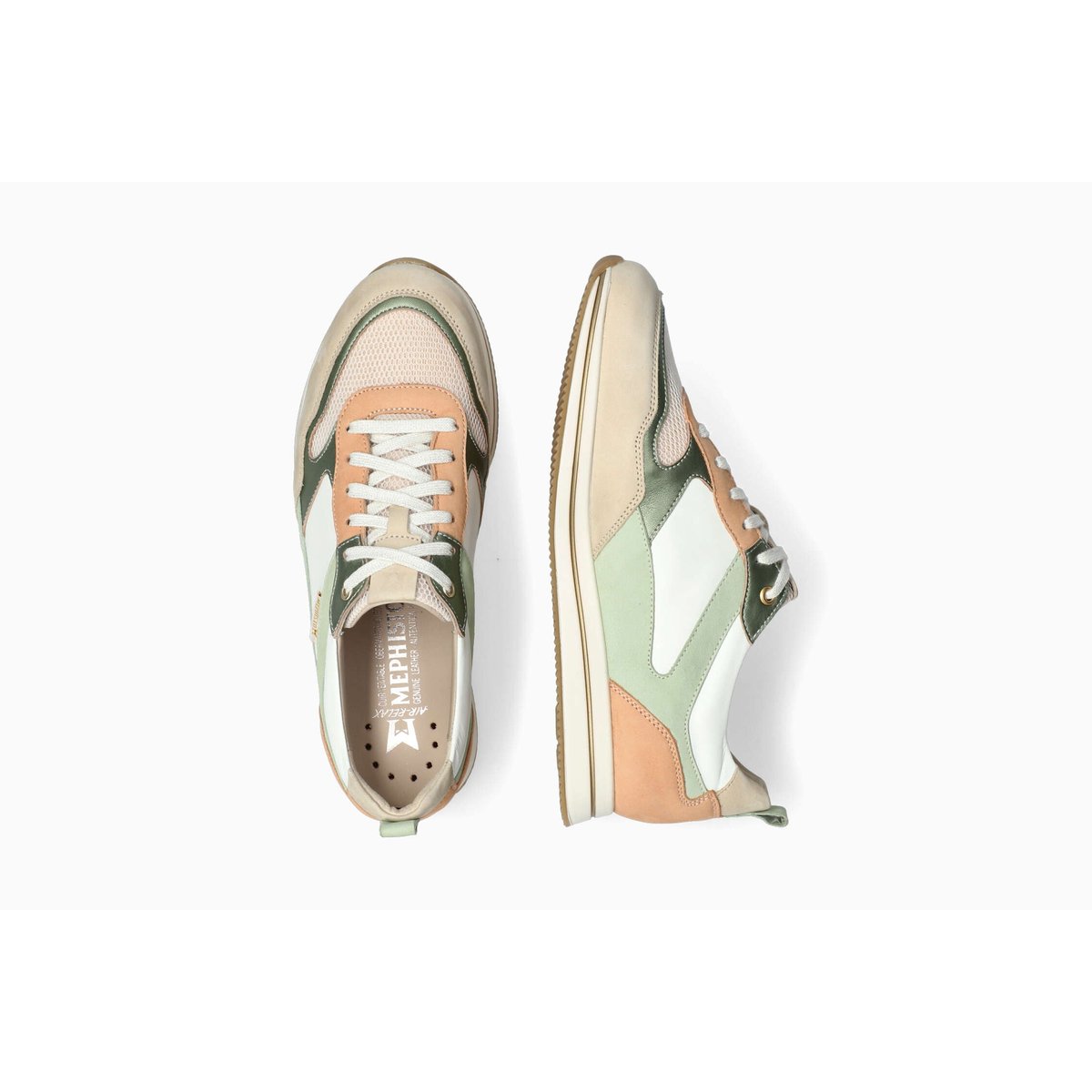 Baskets en cuir LYDIE AIR rose 5144, MEPHISTO