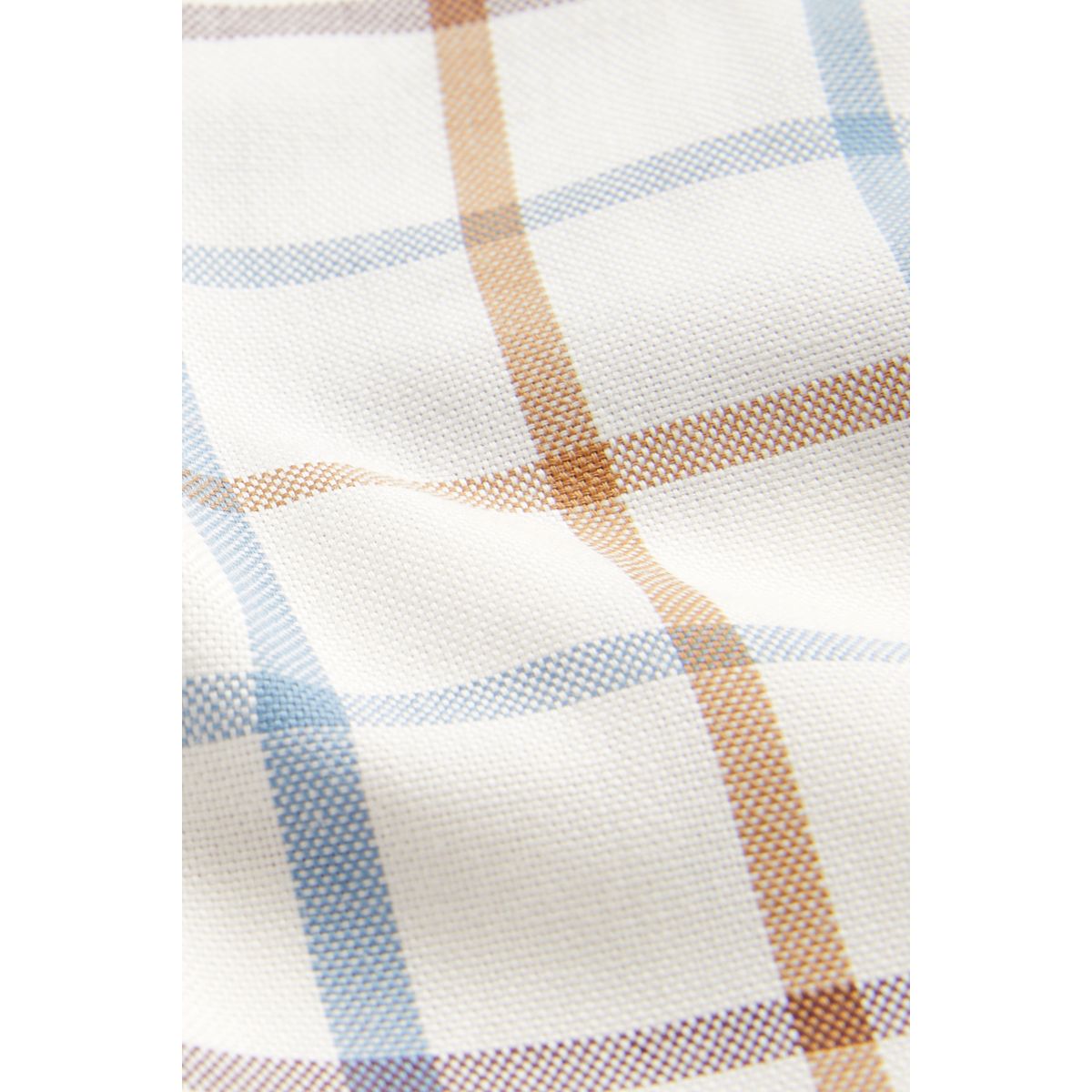 Chemise oxford boutonnée regular crème/bleu, NEXT