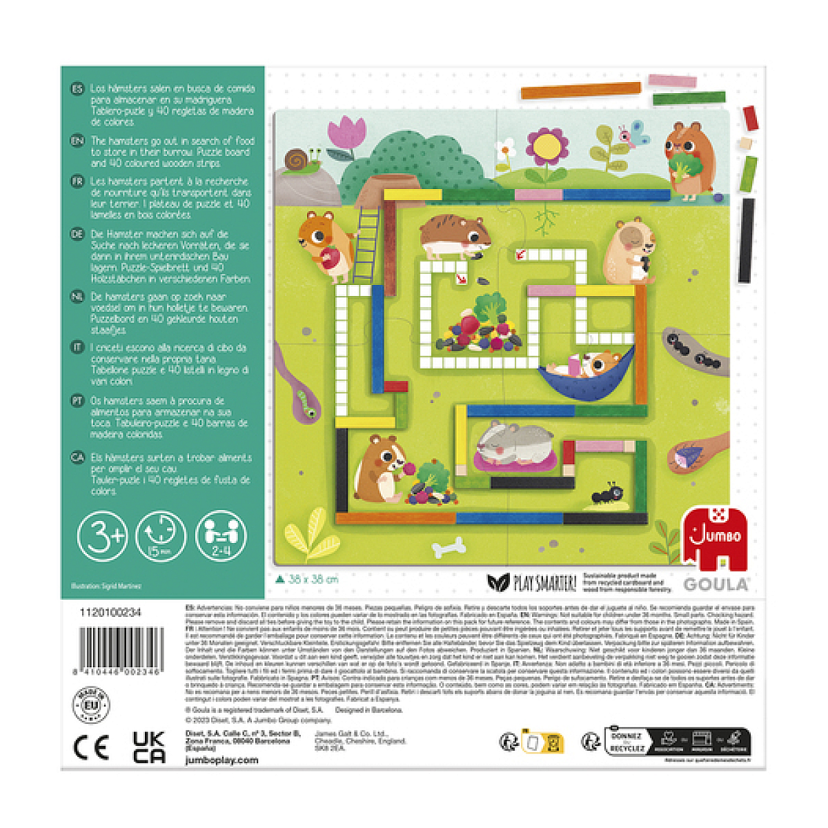 Hamsters de 1 à 10 - j'apprends à compter aqua, GOULA