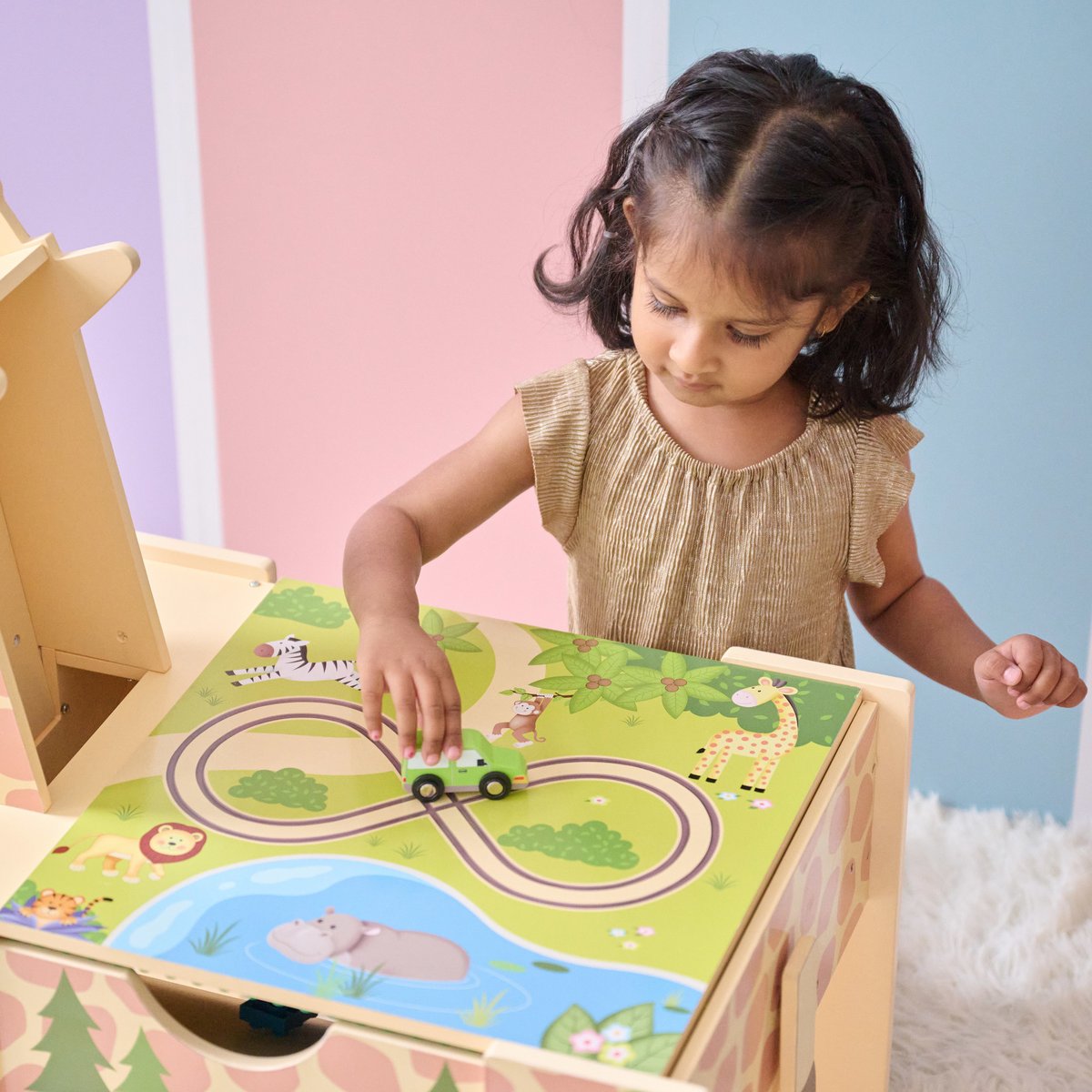 Table activités bois 2-en-1, Multicolore multicolore, TEAMSON KIDS