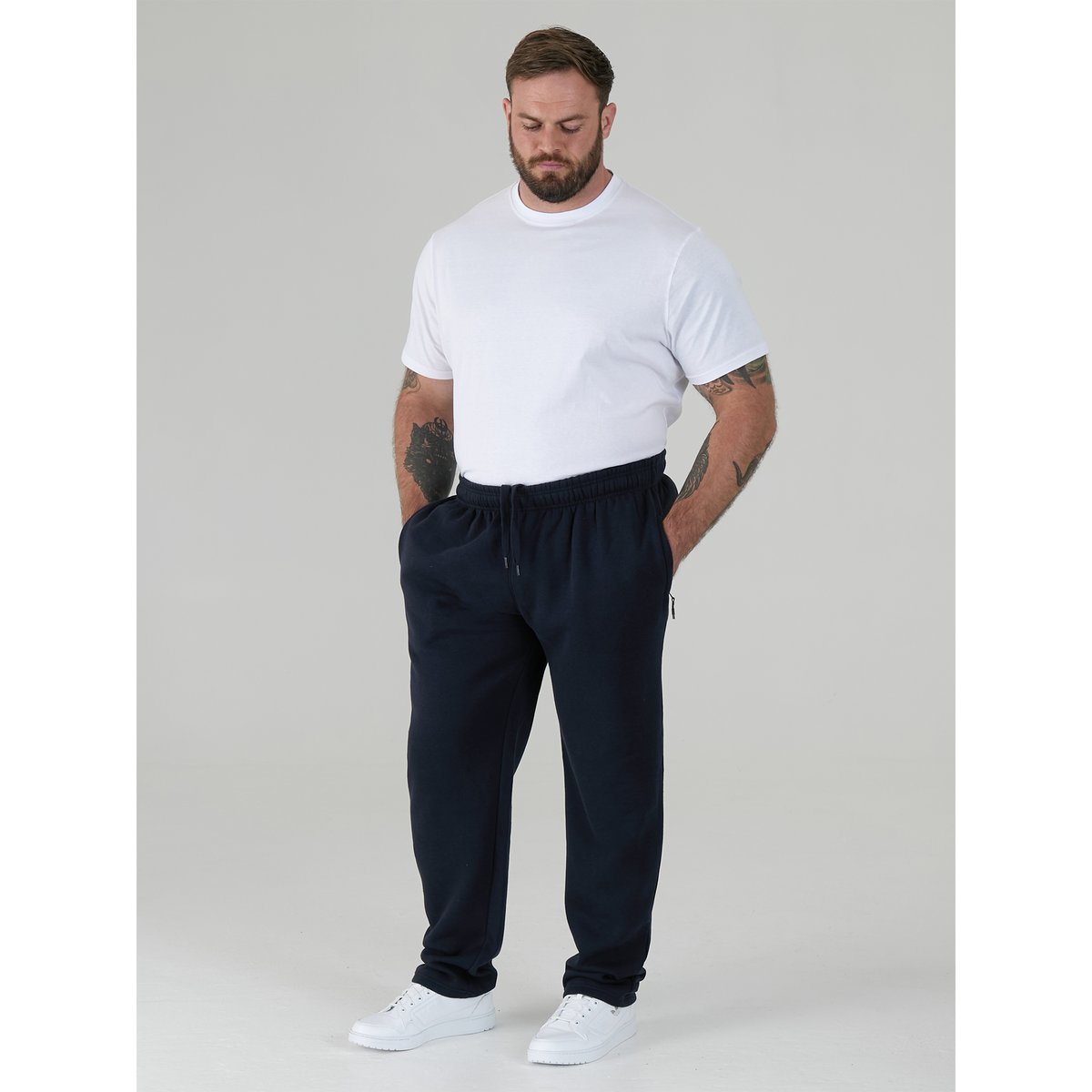 Pantalon de jogging grande taille ALBERT bleu marine, DUKE