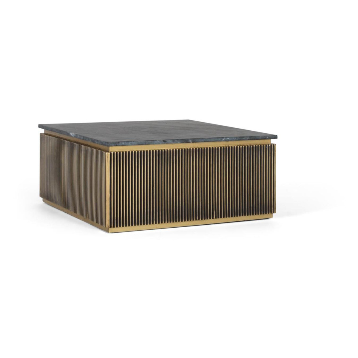Table basse Bois Bronze - ALMA bronze, DECORATION D’AUTREFOIS
