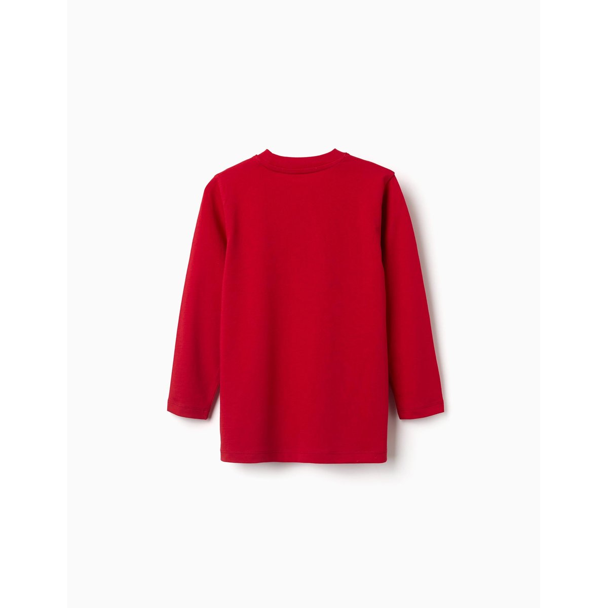 T-shirt en coton à manches longues avec imprimé ZY rouge, ZIPPY