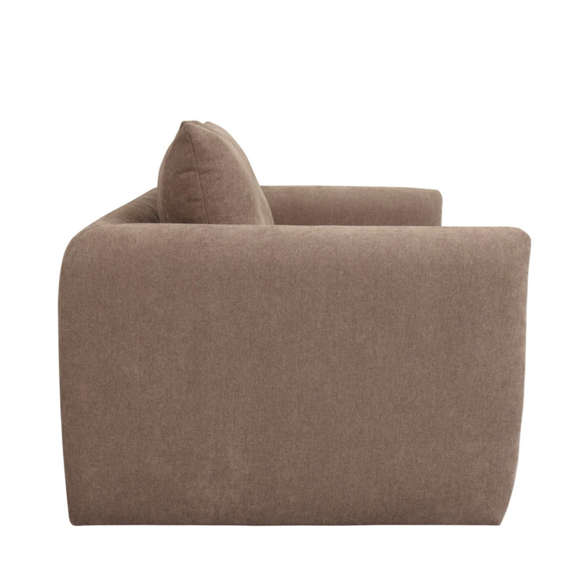 Canapé droit 2,5 places en tissu style contemporain- WIAME taupe, DRAWER