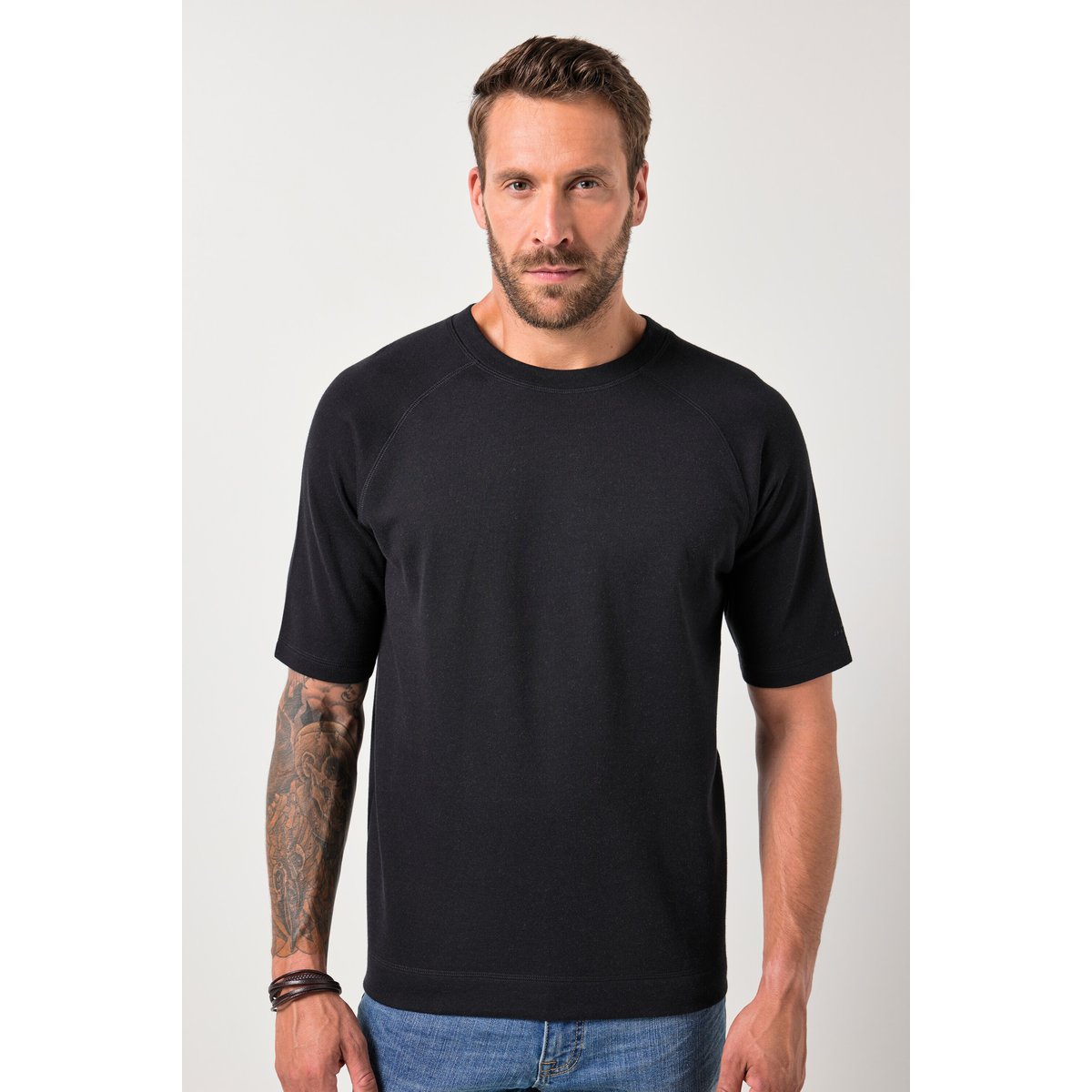 T-shirt, en coton bio certifié GOTS noir, JP1880