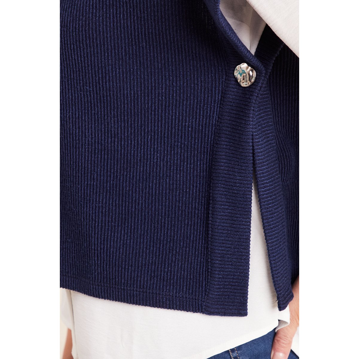 T-shirt sans manches bleu marine, BREAL