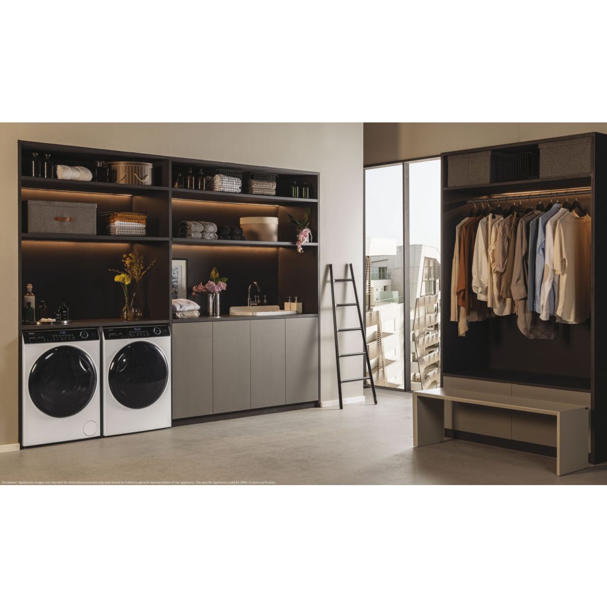 Lave linge compact HW100-B14959U1FR blanc, HAIER