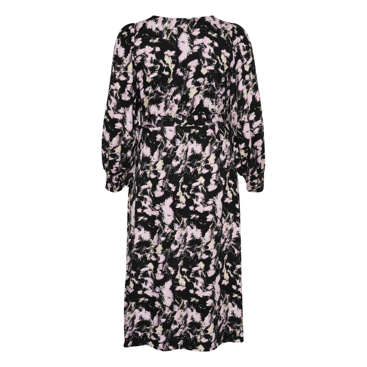 Dress noir/rose graphic strokes, KAFFE CURVE